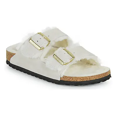 BIRKENSTOCK Arizona Shearling LEVE Antique White LAF women's Mules / Casual Shoes in Beige