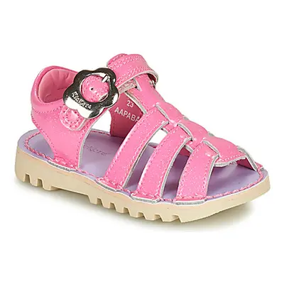 Kickers KICK FLEUR SANDAL PATL IF PNK girls's Children's Sandals in Pink