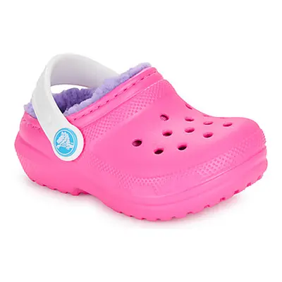 Crocs Classic Lined Clog T girls's Children's Clogs (Shoes) in Pink