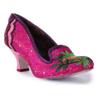 Irregular Choice Charmin Cheetah Pink Multi For Women women's Court Shoes in Pink