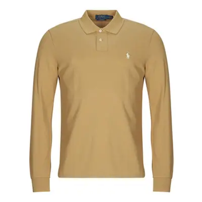 Polo Ralph Lauren POLO COUPE DROITE EN COTON BASIC MESH men's Polo shirt in Beige