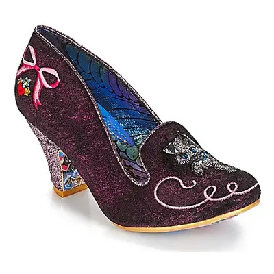 Irregular Choice Fuzzy Peg women's Court Shoes in Red