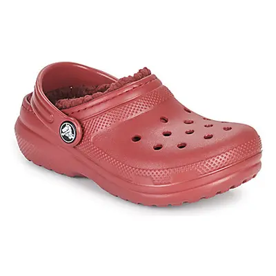 Crocs CLASSIC LINED CLOG K boys's Children's Clogs (Shoes) in Red