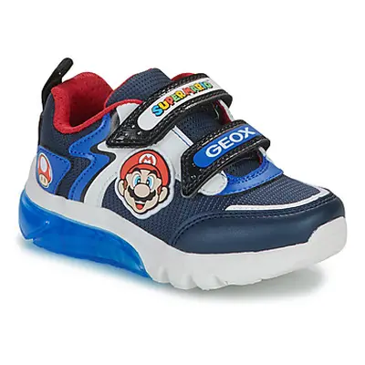 Geox J CIBERDRON BOY boys's Children's Shoes (Trainers) in Blue