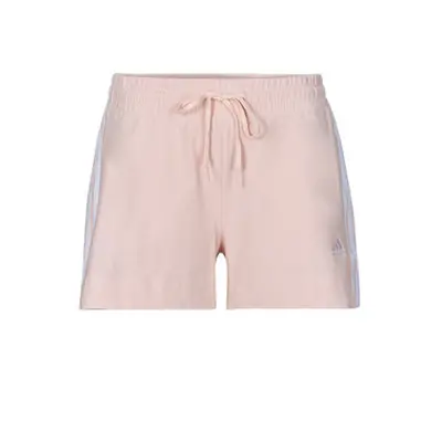 Adidas Essentials Slim 3-Stripes Shorts women's Shorts in Pink