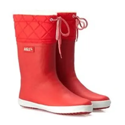 Aigle GIBOULEE girls's Children's Wellington Boots in Red