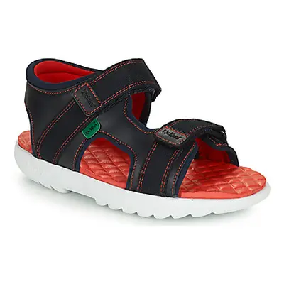 Kickers KICKSTER SANDAL LTHR JM NVY boys's Children's Sandals in Blue