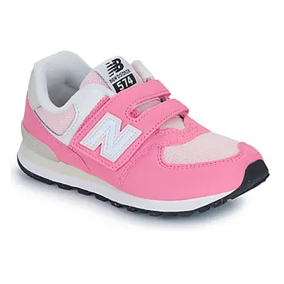 New Balance 574 girls's Children's Shoes (Trainers) in Pink