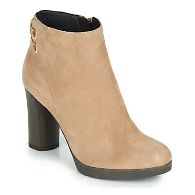 Geox ANYLLA HIGH women's Low Ankle Boots in Beige