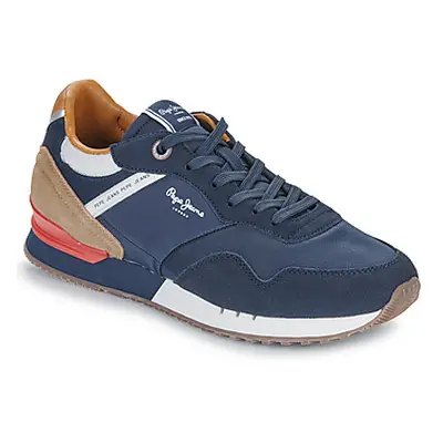 Pepe jeans LONDON BRAND M men's Shoes (Trainers) in Blue