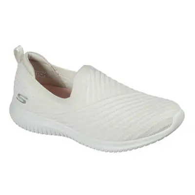 Skechers ULTRA FLEX COOL STREAK women's Slip-ons (Shoes) in White