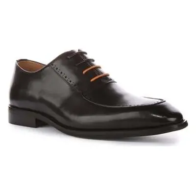 Justinreess England Justinreess Men Smart Black Leather Dress Oxfords men's Slip-ons (Shoes) in 