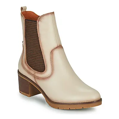 Pikolinos LLANES women's Low Ankle Boots in Beige