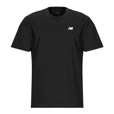 New Balance SMALL LOGO JERSEY TEE men's T shirt in Black