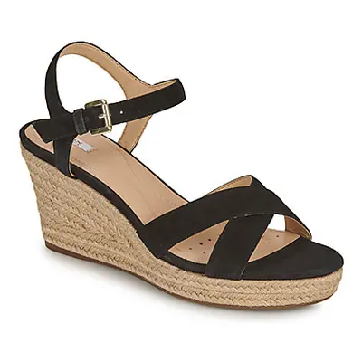 Geox D SOLEIL women's Sandals in Black