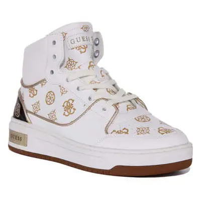 Guess Tullia Trainer White Gold For Women women's Trainers in White