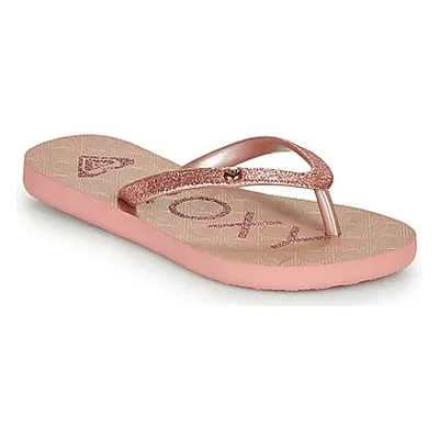 Roxy VIVA GLTR III girls's Children's Flip flops / Sandals in Pink