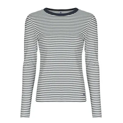 Petit Bateau ML COL ROND women's in Marine