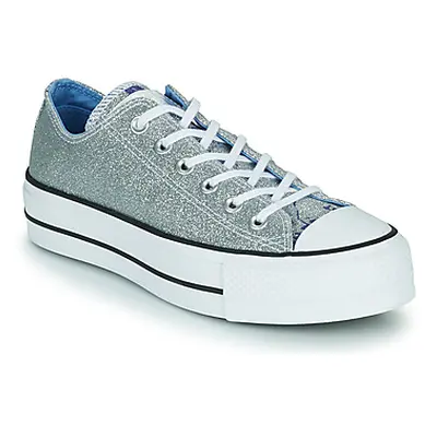 Converse CHUCK TAYLOR ALL STAR LIFT HYBRID SHINE OX women's Shoes (High-top Trainers) in Silver