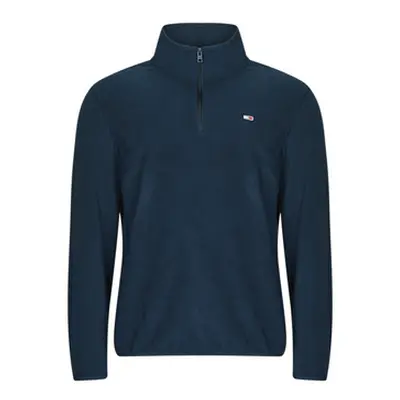 Tommy Jeans TJM REG S FLAG POLAR 1/4 ZIP men's Fleece jacket in Marine