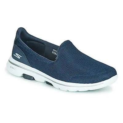 Skechers GO WALK 5 women's Slip-ons (Shoes) in Blue