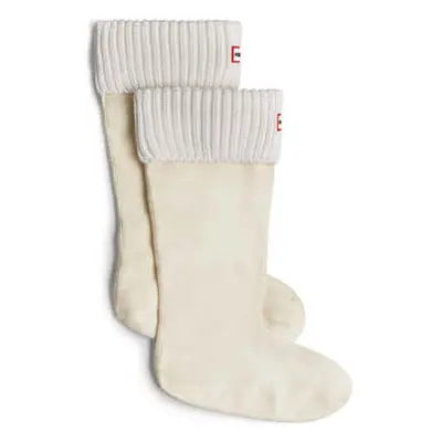 Hunter Half Cardigan men's High socks in White