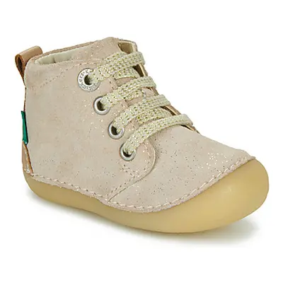 Kickers SONIZIP girls's Children's Mid Boots in Gold