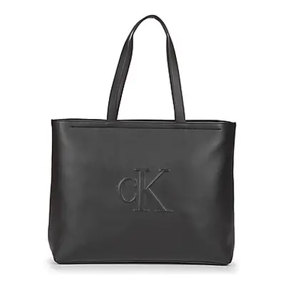 Calvin Klein Jeans SCULPTED SLIM TOTE34 DEBOSS women's Shopper bag in Black