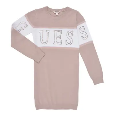 Guess SWEATER DRESS girls's Children's dress in Pink