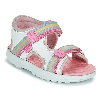 Kickers SANDAL LTHR IF WHT girls's Children's Sandals in Multicolour