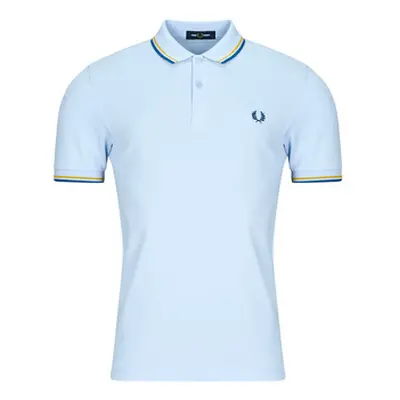 Fred Perry TWIN TIPPED men's Polo shirt in Blue