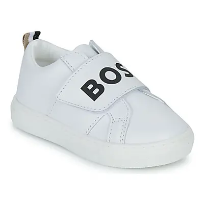 BOSS J09195-10P-C boys's Children's Shoes (Trainers) in White