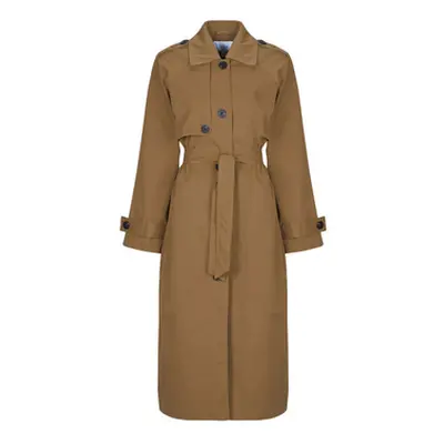 Vila VIEMELIE women's Trench Coat in Brown