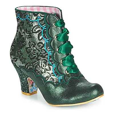 Irregular Choice Chinese Whispers women's Low Ankle Boots in Green