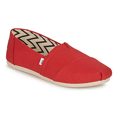 Toms ALPARGATA women's Espadrilles / Casual Shoes in Red