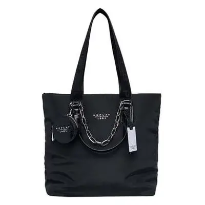 Replay Top Handel Tote Shopping Bag women's Bag in Black