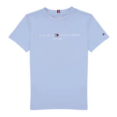 Tommy Hilfiger U ESSENTIAL TEE S/S girls's Children's T shirt in Blue