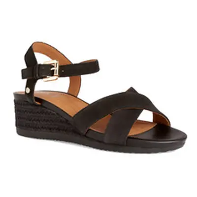 Geox D ISCHIA CORDA women's Sandals in Black