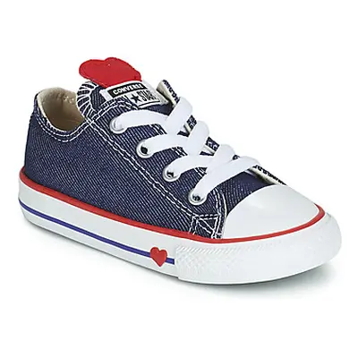 Converse CHUCK TAYLOR ALL STAR SUCKER FOR LOVE DENIM OX girls's Children's Shoes (Trainers) in B