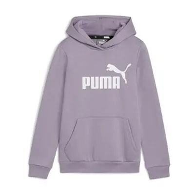 Puma ESS LOGO HOODIE FL girls's Children's Sweatshirt in Purple