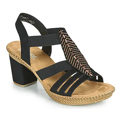 Rieker ROOT women's Sandals in Black