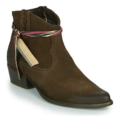 Felmini WEST women's Low Ankle Boots in Green