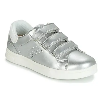 Geox DJROCK girls's Children's Shoes (Trainers) in Silver