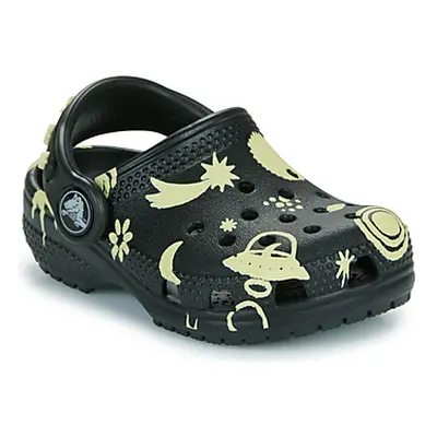 Crocs Classic Glow Space Clog T boys's Children's Clogs (Shoes) in Black