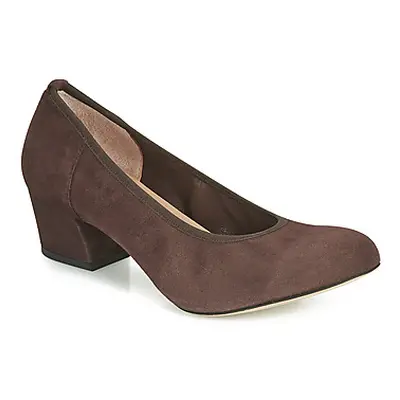 Perlato 10366-CAM-NUT women's Court Shoes in Brown