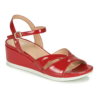 Geox D ISCHIA women's Sandals in Red