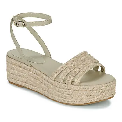 Tommy Hilfiger ESSENTIAL BASIC FLATFORM SANDAL women's Sandals in Beige