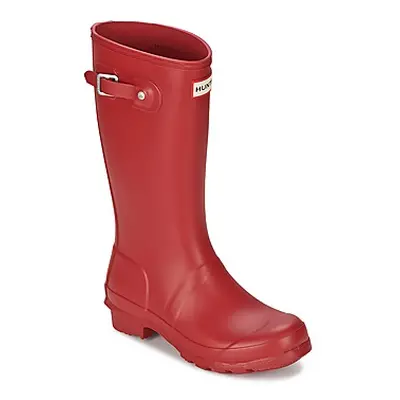 Hunter ORIGINAL JUNIORS girls's Children's Wellington Boots in Red