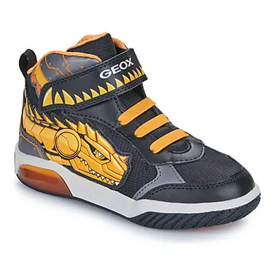 Geox J INEK BOY boys's Children's Shoes (High-top Trainers) in Black