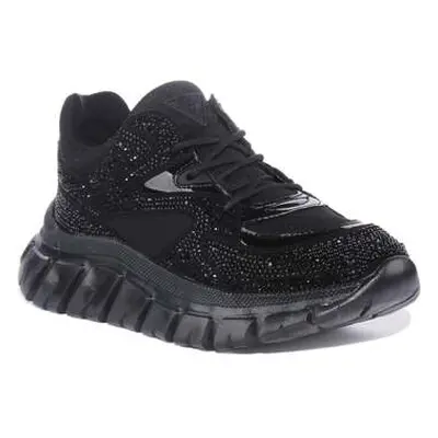 Guess Clarisse Rhinestone women's Trainers in Black